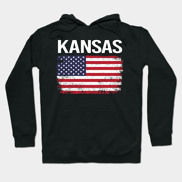 The American Flag Kansas Hoodie by flaskoverhand